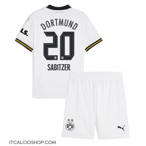 Borussia Dortmund Marcel Sabitzer #20 Terza Maglia Bambino 2024-25 Manica Corta (+ Pantaloni corti)